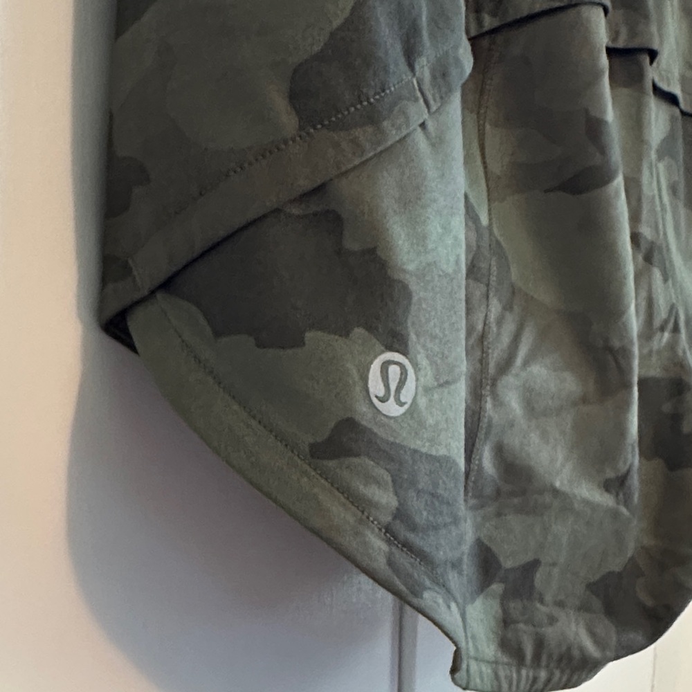 LIKE NEW | Lululemon Athletica Camo Green Athletic Shorts